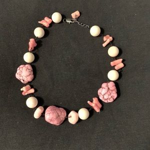 💕NATURAL CORAL and Stone Necklace💕